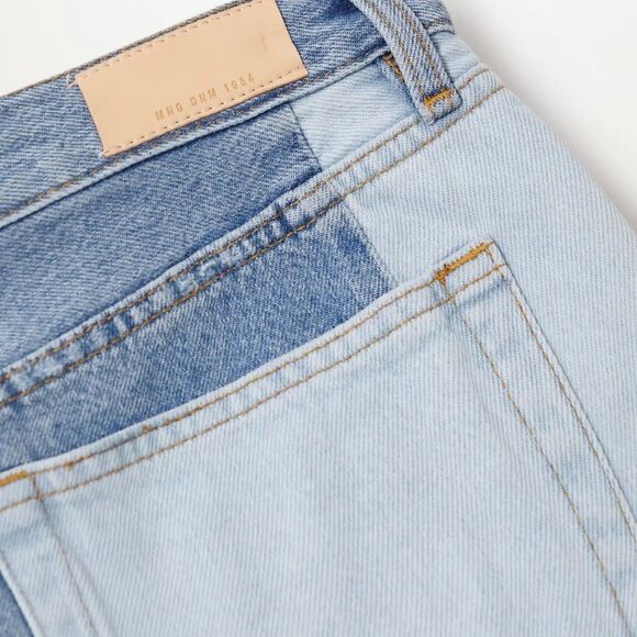 Mango Denim Shorts Contrast New - Picture 6 of 6